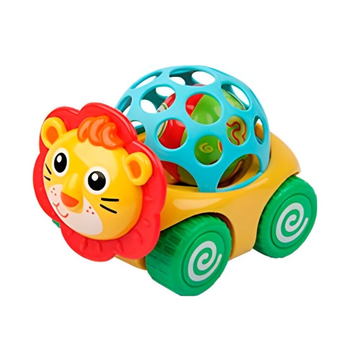 Sonajero Carro Leon Juguete Interactivo Aprendizaje Bebes