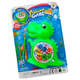 Juego De Pesca Iman Juguete Giratorio Infantil Dinosaurio