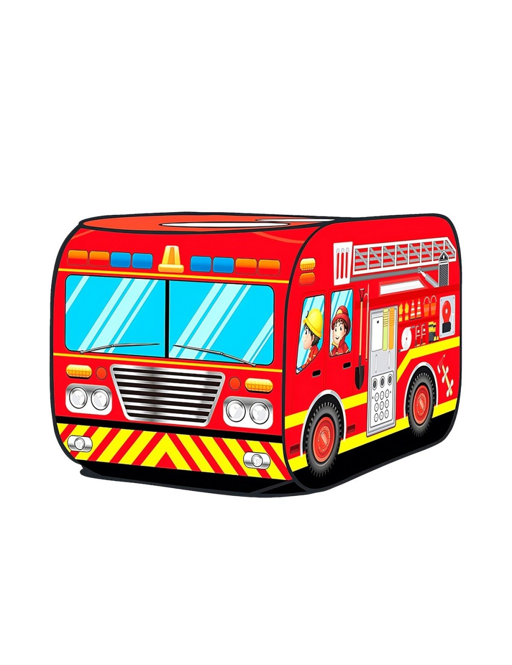 Carpa Camping Set Forma Carro Bomberos Infantil Unisex
