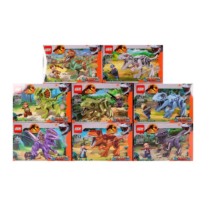 Dinosaurio Cazador X 8 Juguete Armable Armatodo Construcción