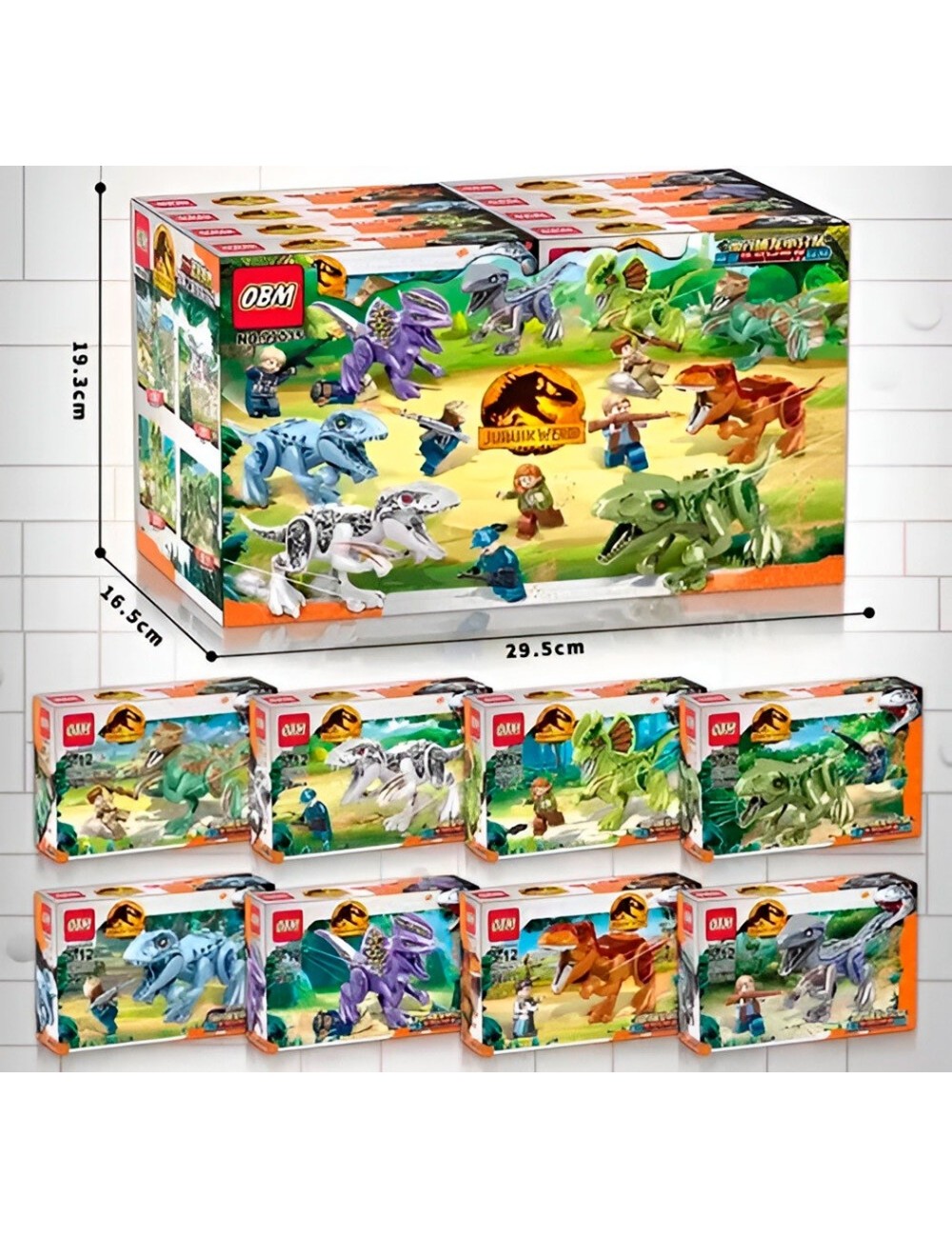 Dinosaurio Cazador X 8 Juguete Armable Armatodo Construcción