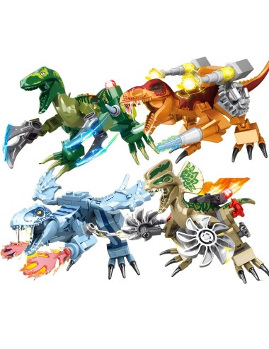 Dinosaurio Robots X 4 Juguete Armable Armatodo Construcción