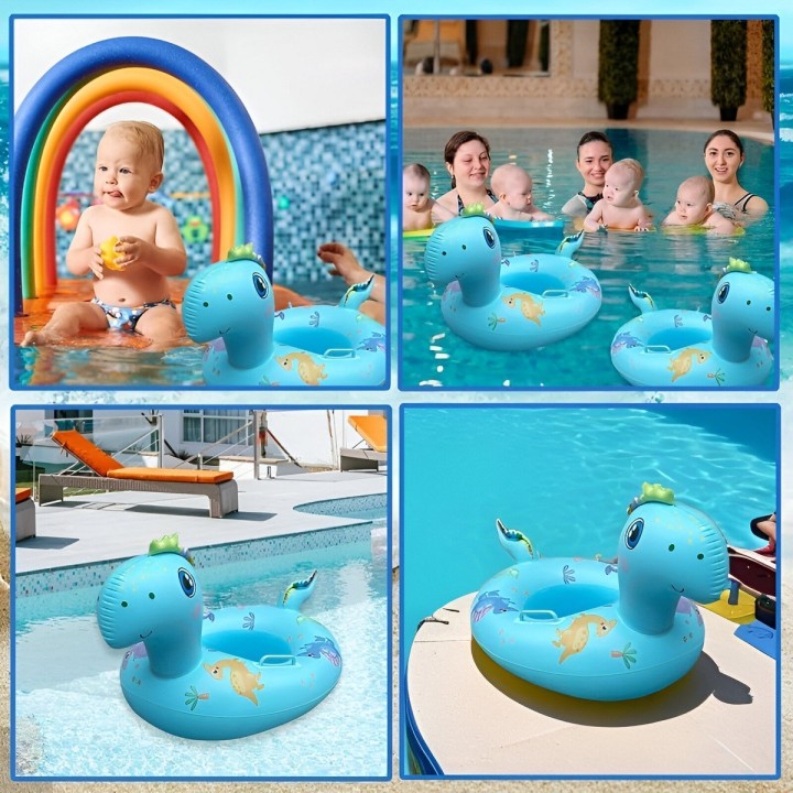 Flotador Bote Lancha Dinosaurio Niños Unisex