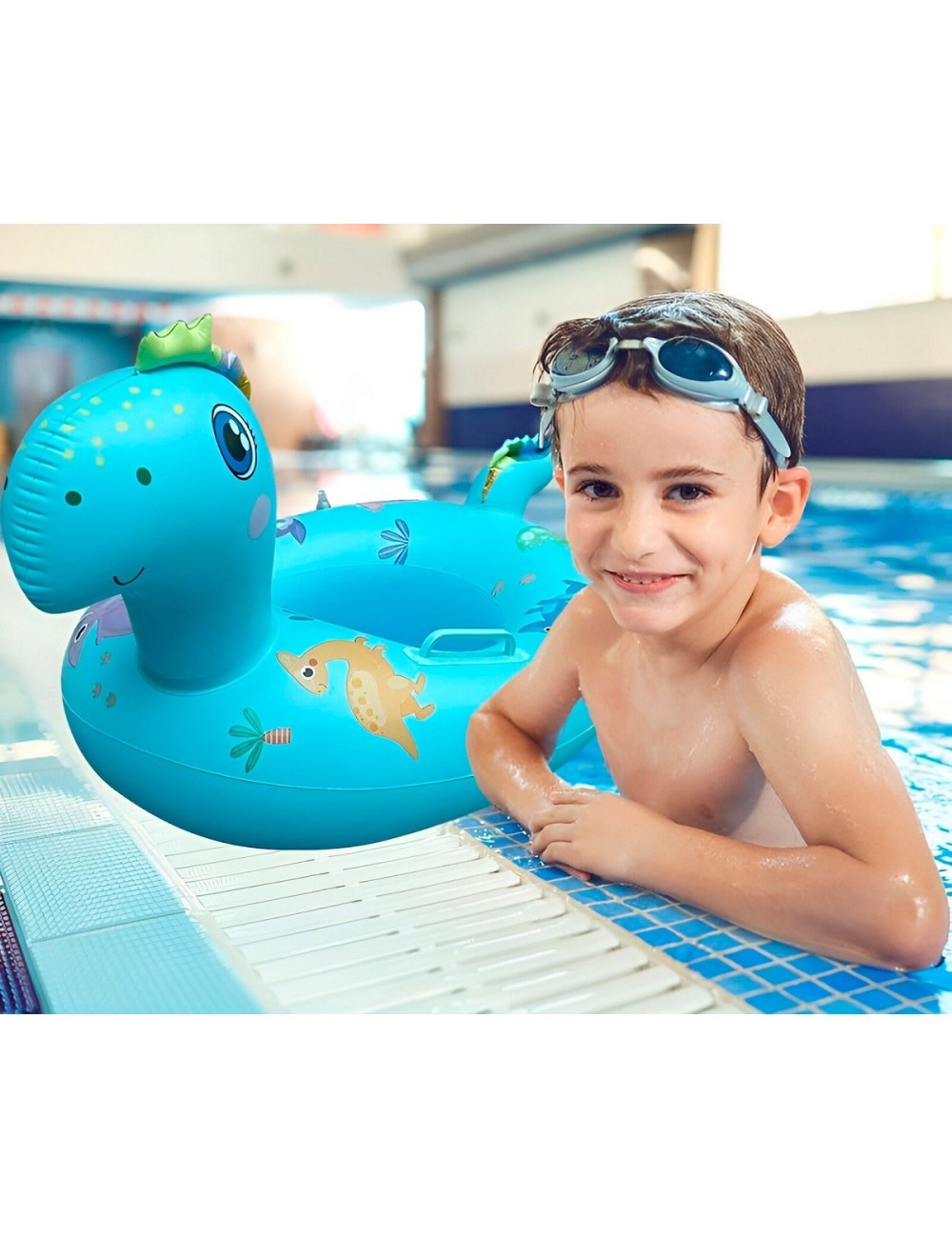 Flotador Bote Lancha Dinosaurio Niños Unisex