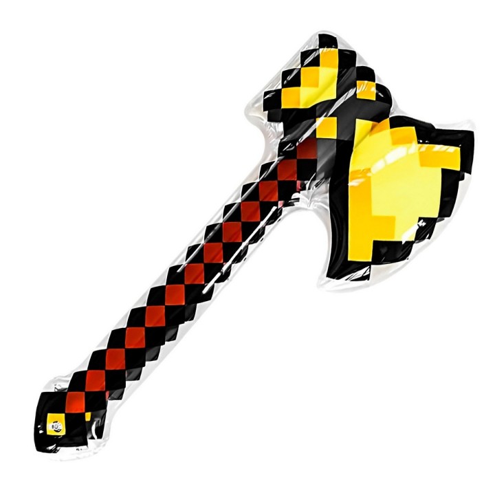 Hacha Minecraft De Diamante 67 Cm Inflable Juguete Niños