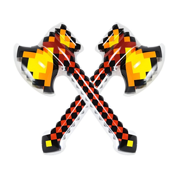 Hacha Minecraft De Diamante 67 Cm Inflable Juguete Niños
