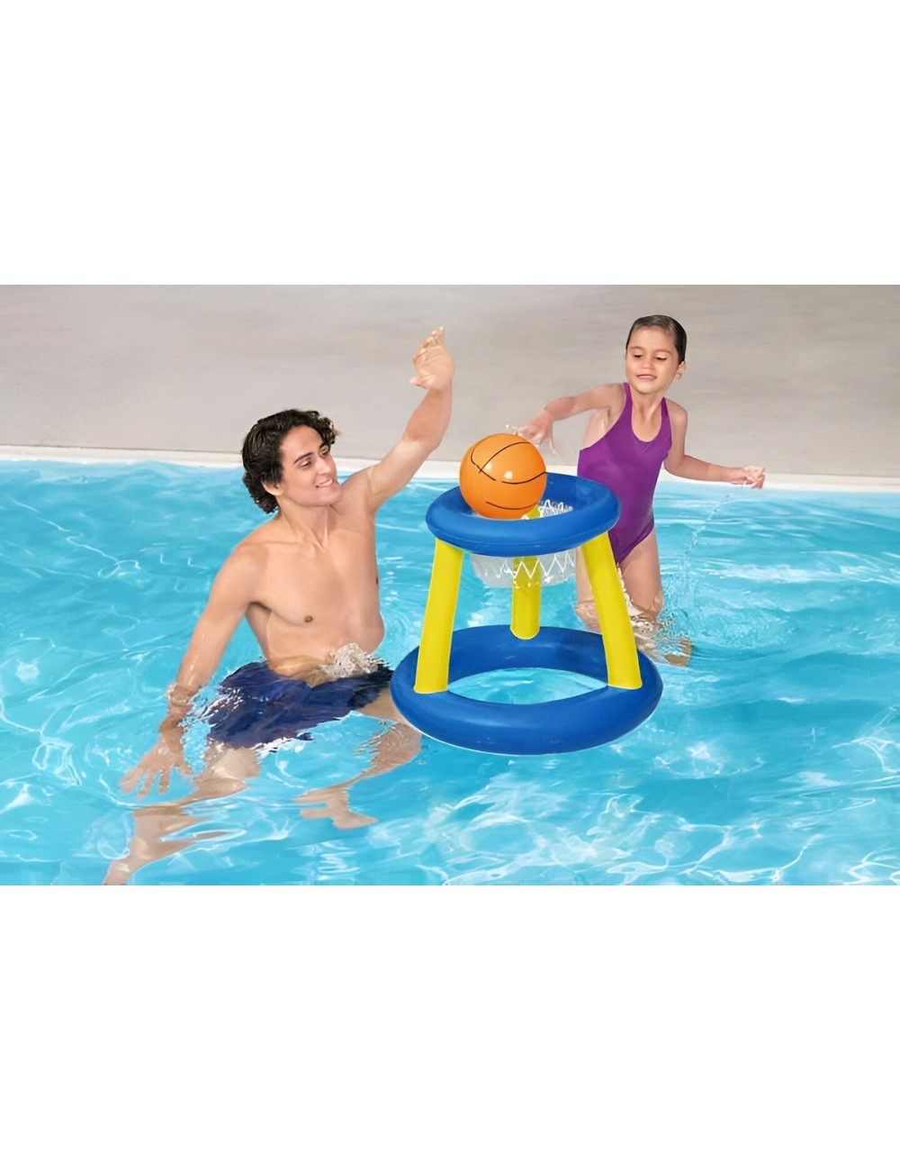 Juego Inflable De Basquet Pileta Bestway 52418 Deporte Agua
