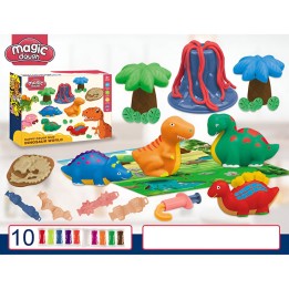 Set / Kit Dinosaurio Figuras Moldes Plastilina Juguete Niños