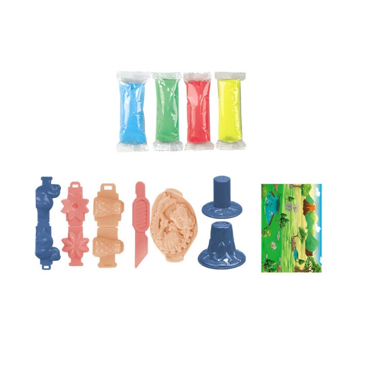 Set / Kit Dinosaurio Figuras Moldes Plastilina Juguete Niños