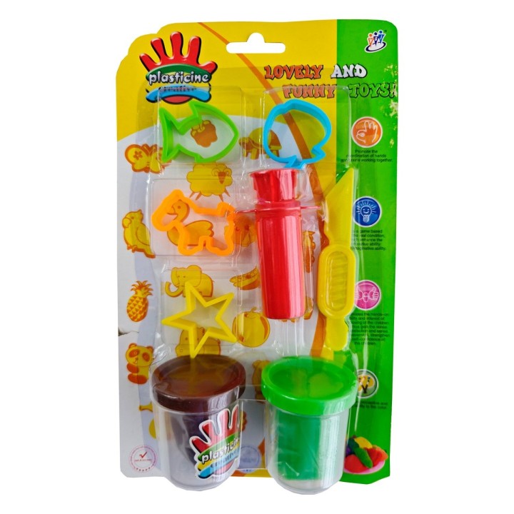 Set / Kit Figura Animales Fruta Estrella Plastilina Juguete