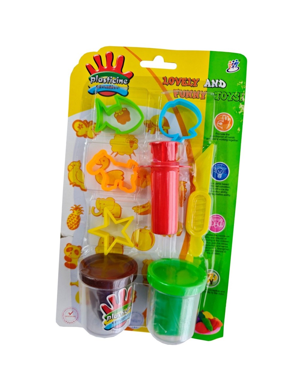 Set / Kit Figura Animales Fruta Estrella Plastilina Juguete