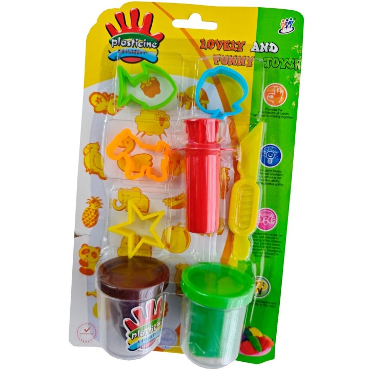 Set / Kit Figura Animales Fruta Estrella Plastilina Juguete
