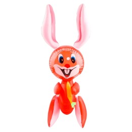 Conejo Bunny Zanahoria Inflable Niños Juguete Adultos
