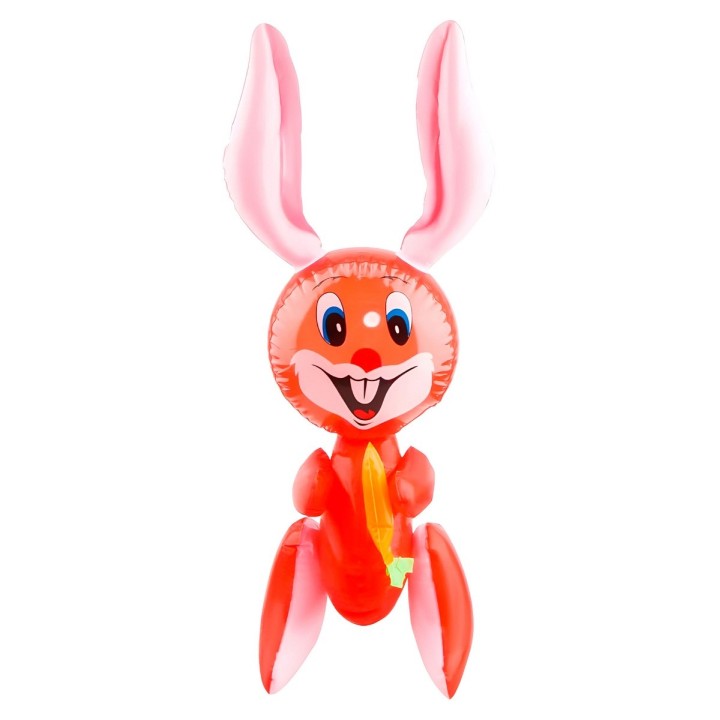 Conejo Bunny Zanahoria Inflable Niños Juguete Adultos