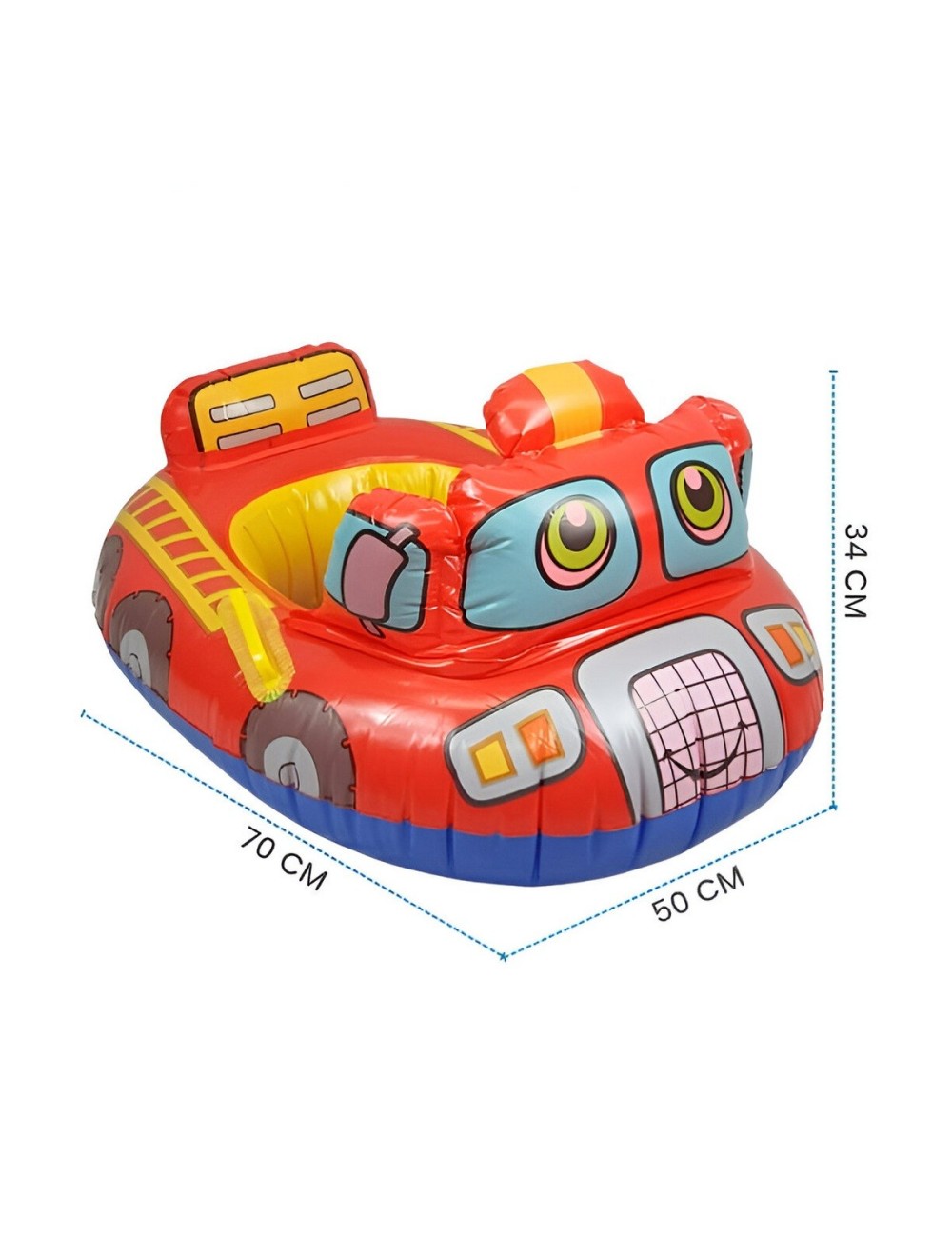 Flotador Bote Lancha Bomberos Camion Niños Unisex