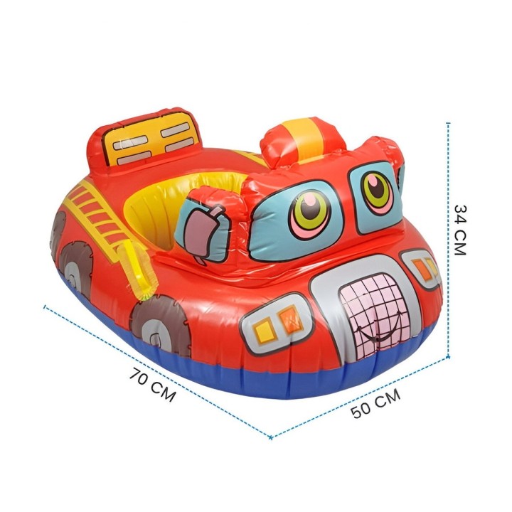 Flotador Bote Lancha Bomberos Camion Niños Unisex