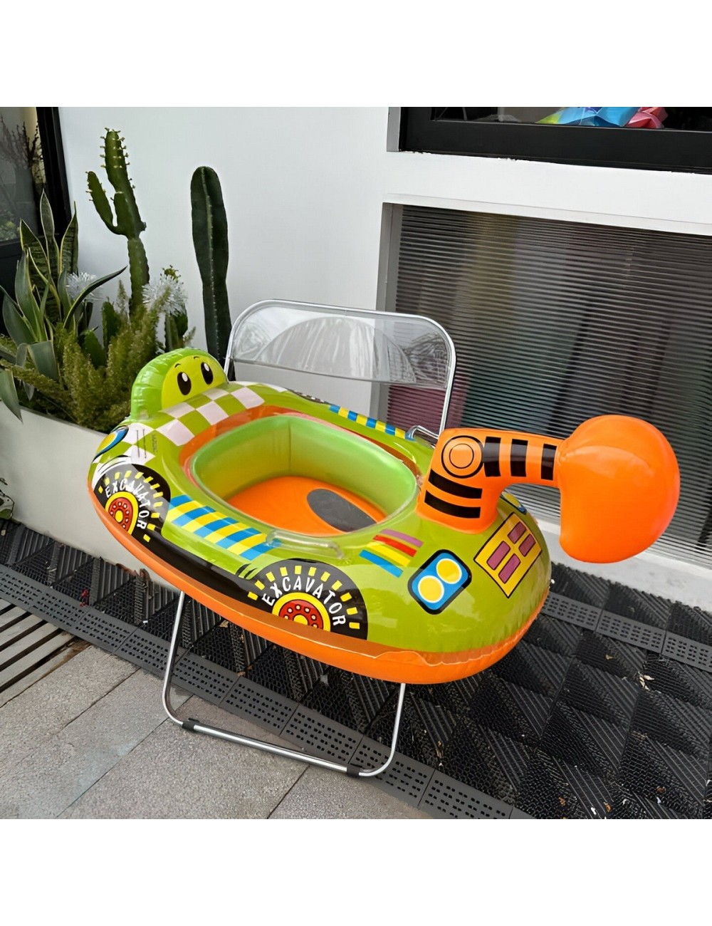 Flotador Bote Lancha Grua Camion Niños Unisex