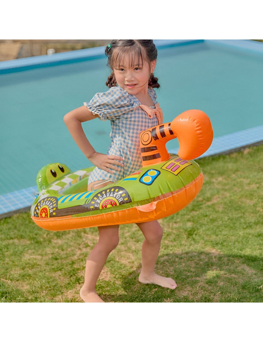 Flotador Bote Lancha Grua Camion Niños Unisex