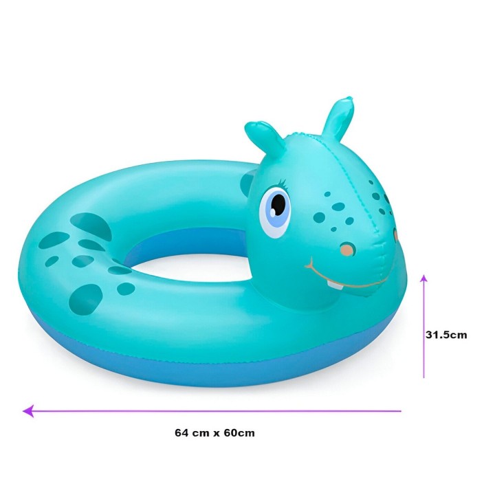 Inflable Asiento Hipopotamo Bestway 36464 Flotador Bebe