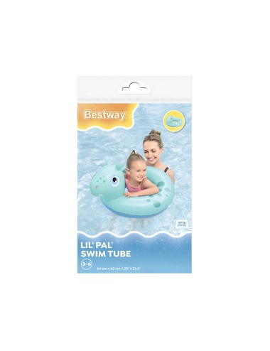 Inflable Asiento Hipopotamo Bestway 36464 Flotador Bebe