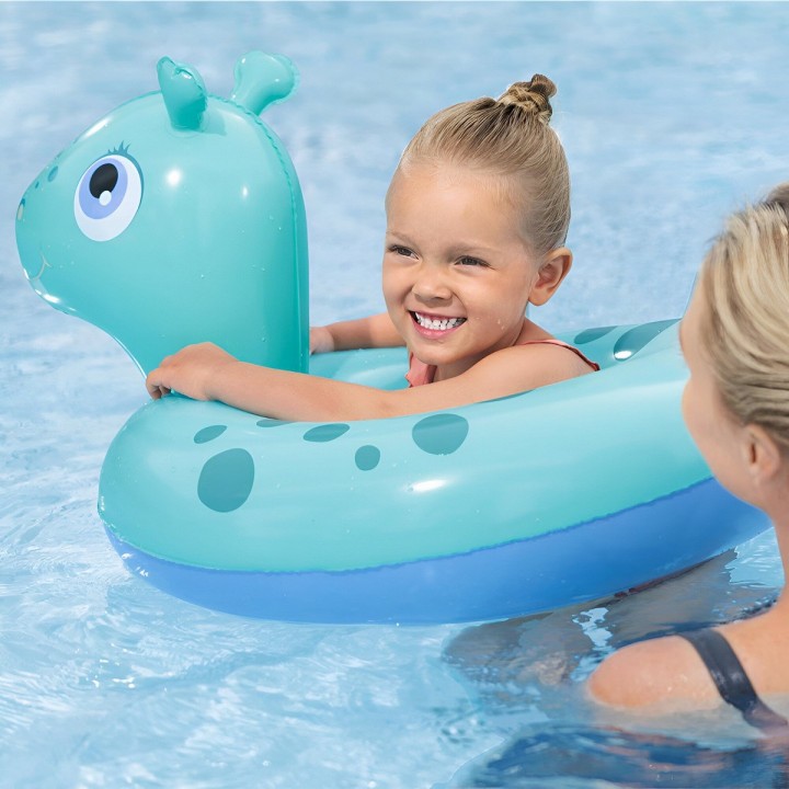 Inflable Asiento Hipopotamo Bestway 36464 Flotador Bebe