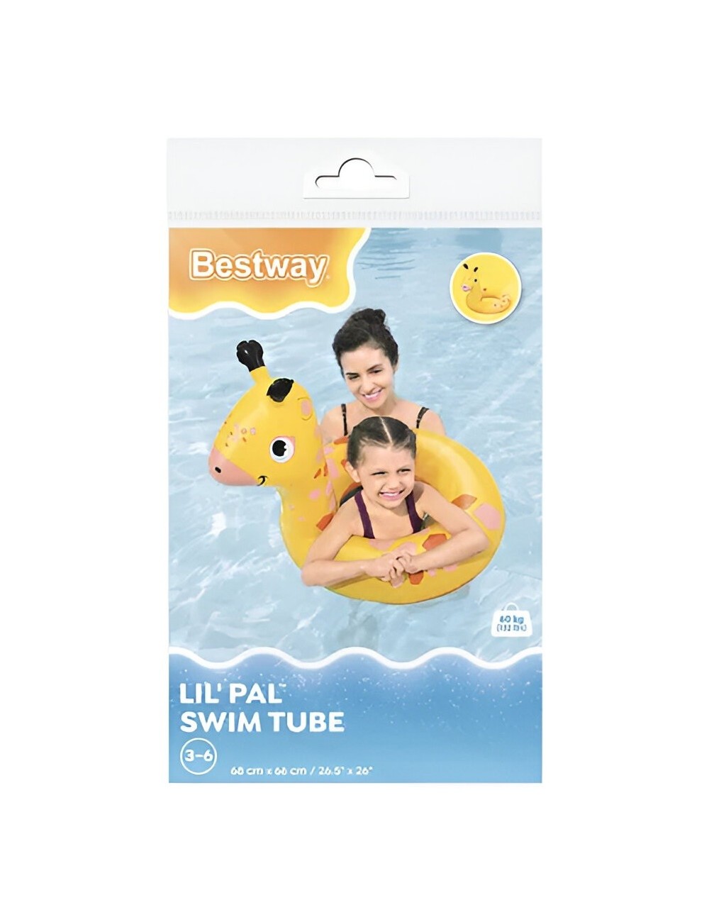 Inflable Asiento Jirafa Bestway 36464 Flotador Bebe