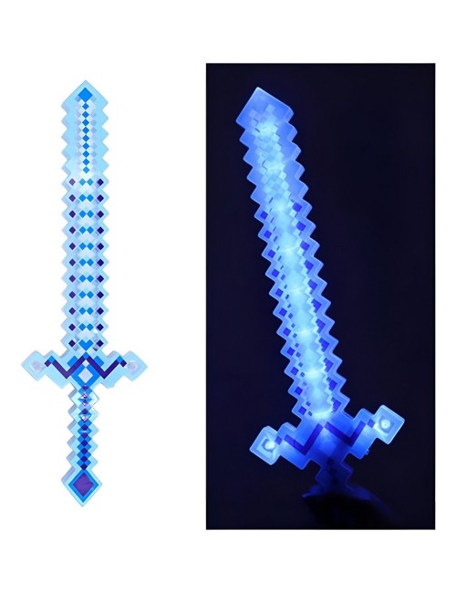 Juguete Espada Minecraft Diamante Niños Led Sonido