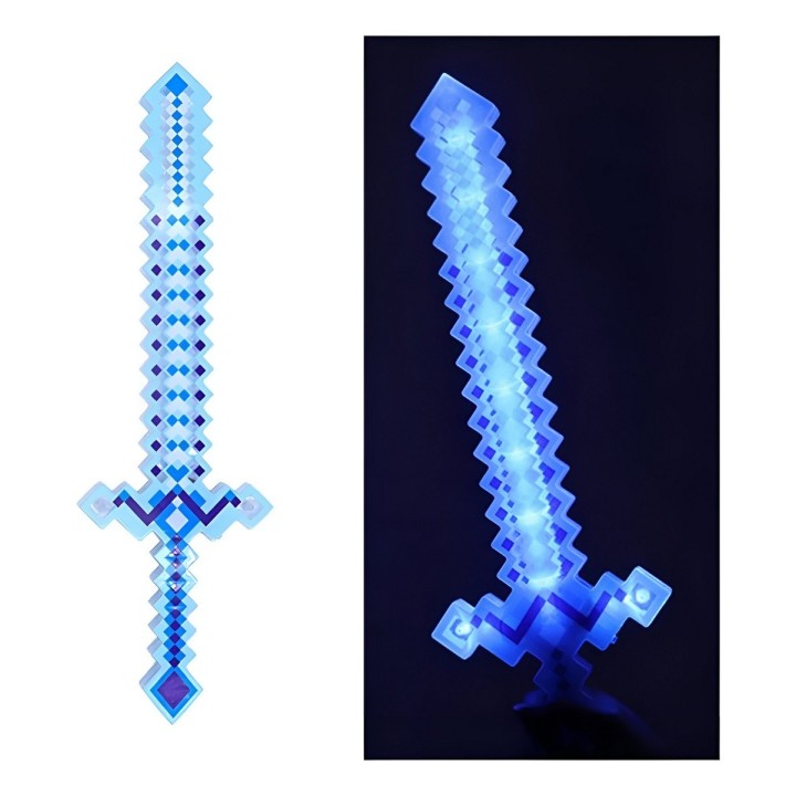 Juguete Espada Minecraft Diamante Niños Led Sonido