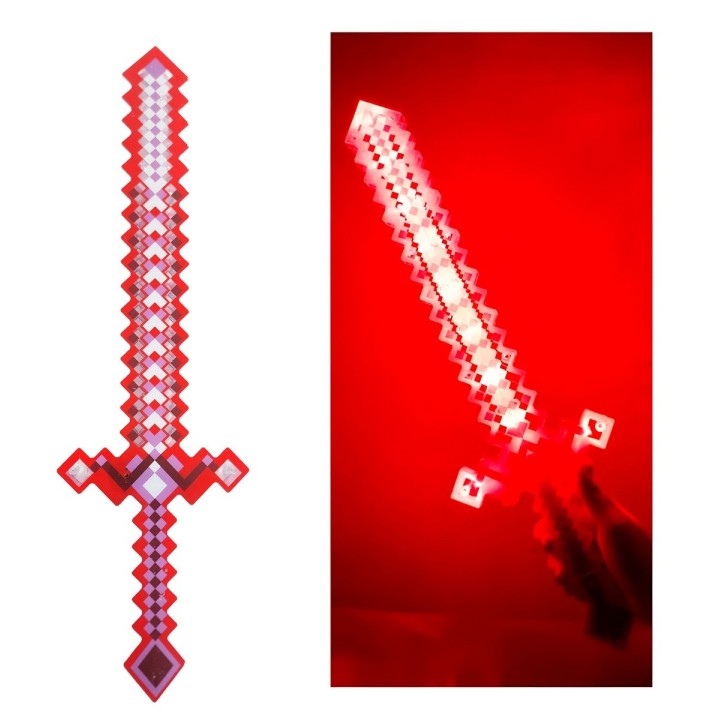 Juguete Espada Minecraft Diamante Niños Led Sonido
