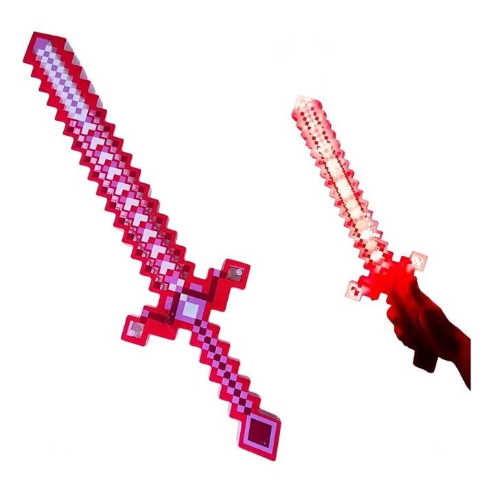 Juguete Espada Minecraft Diamante Niños Led Sonido