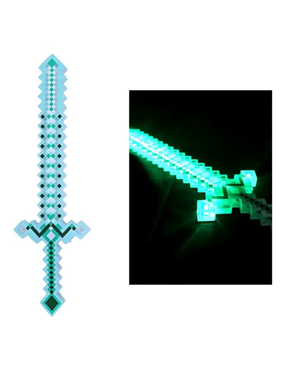 Juguete Espada Minecraft Diamante Niños Led Sonido