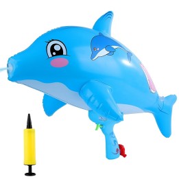 Pistola De Agua Delfin Inflable Juguete Niños Diversiòn