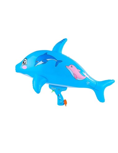 Pistola De Agua Delfin Inflable Juguete Niños Diversiòn