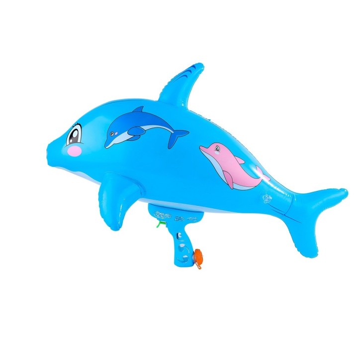 Pistola De Agua Delfin Inflable Juguete Niños Diversiòn