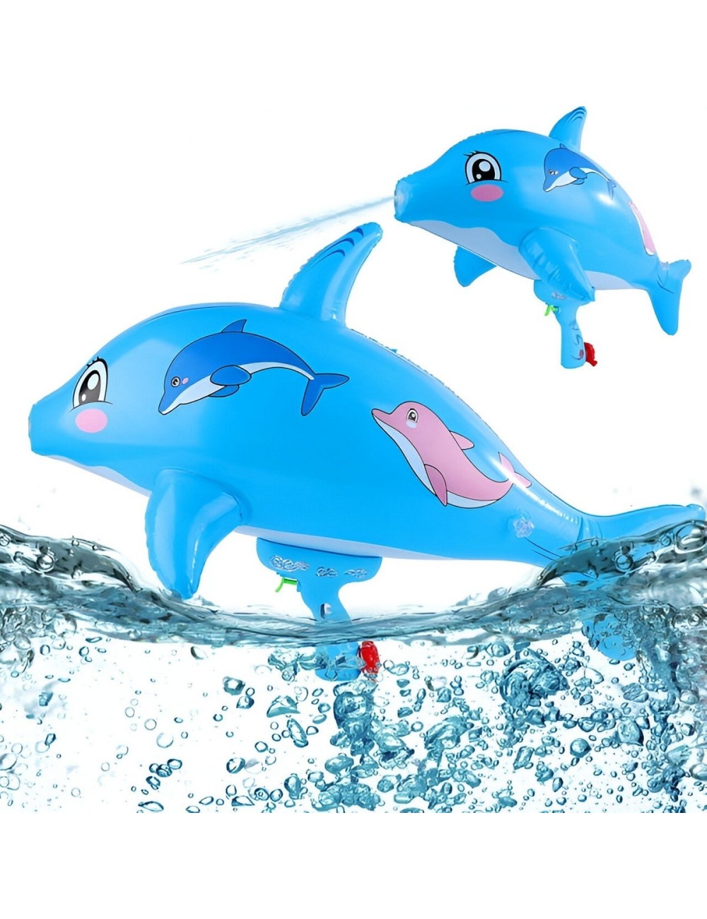 Pistola De Agua Delfin Inflable Juguete Niños Diversiòn