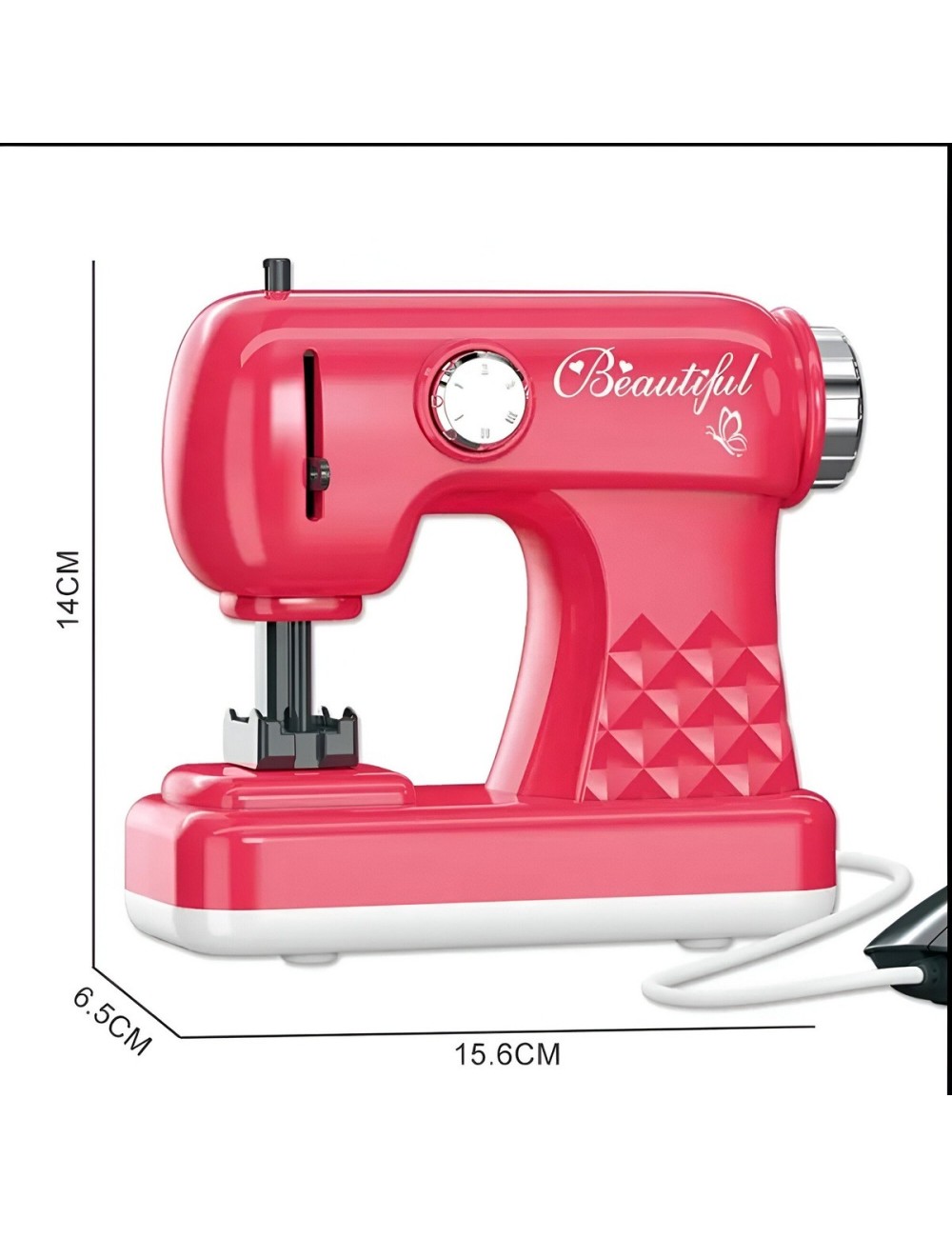 Maquina De Coser Para Niña De Juguete Mouse + Baterias