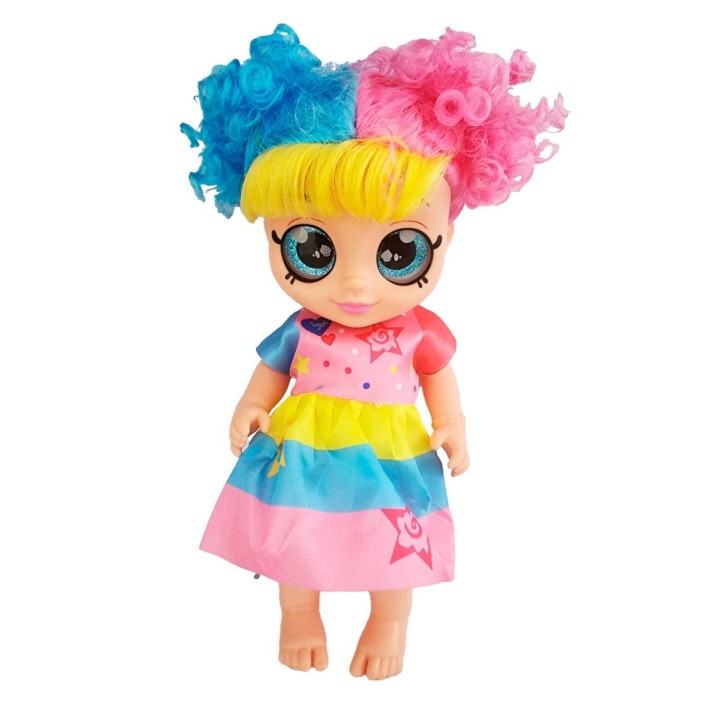 Muñeca Ojos Expresivos Bebe Con Sonidos Juguete Niñas