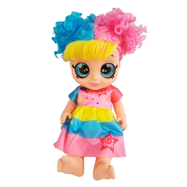 Muñeca Ojos Expresivos Bebe Con Sonidos Juguete Niñas