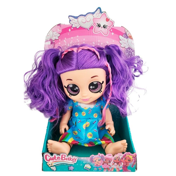 Muñeca Ojos Expresivos Bebe Con Sonidos Juguete Niñas