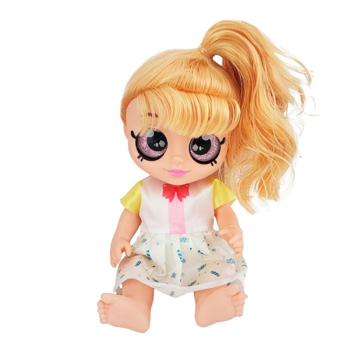 Muñeca Ojos Expresivos Bebe Con Sonidos Juguete Niñas