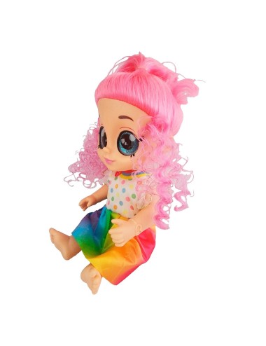 Muñeca Ojos Expresivos Bebe Con Sonidos Juguete Niñas
