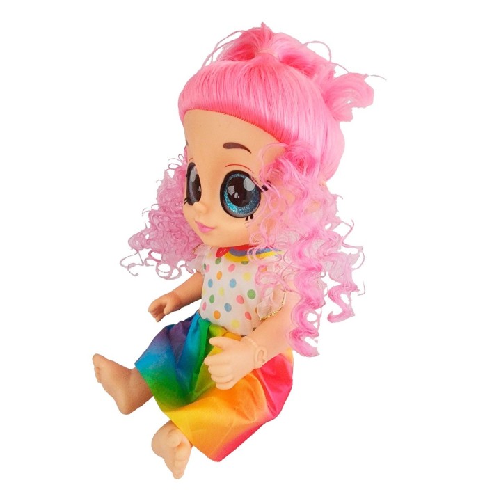 Muñeca Ojos Expresivos Bebe Con Sonidos Juguete Niñas