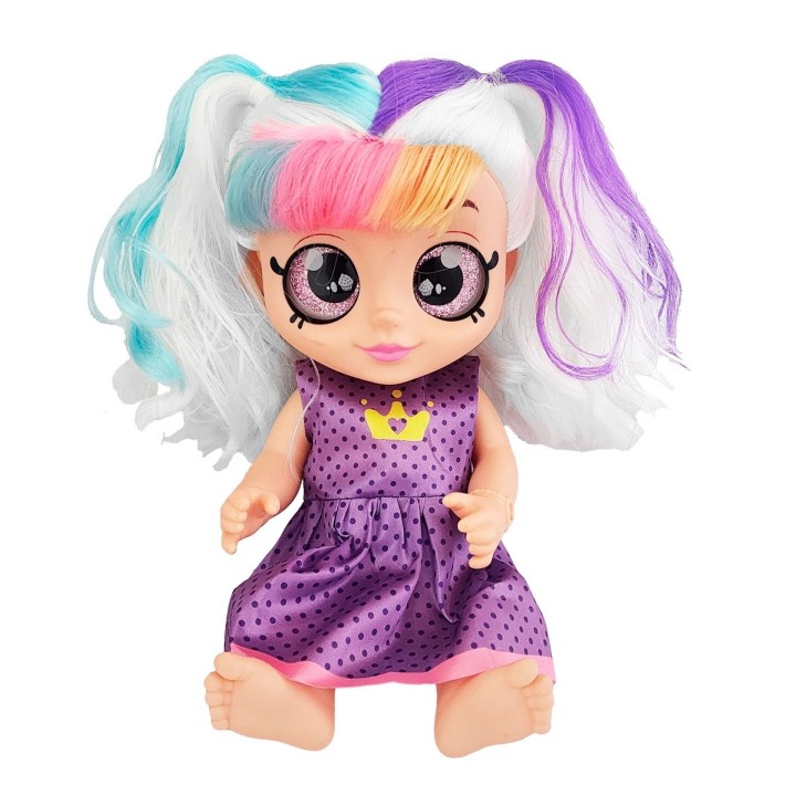 Muñeca Ojos Expresivos Bebe Con Sonidos Juguete Niñas