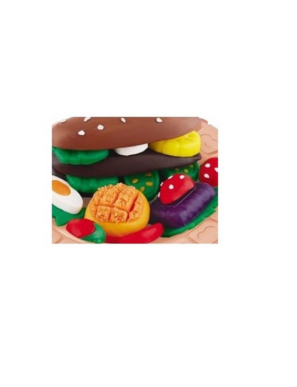 Set / Kit Fabrica De Hamburguesas Plastilina Juguete Niños
