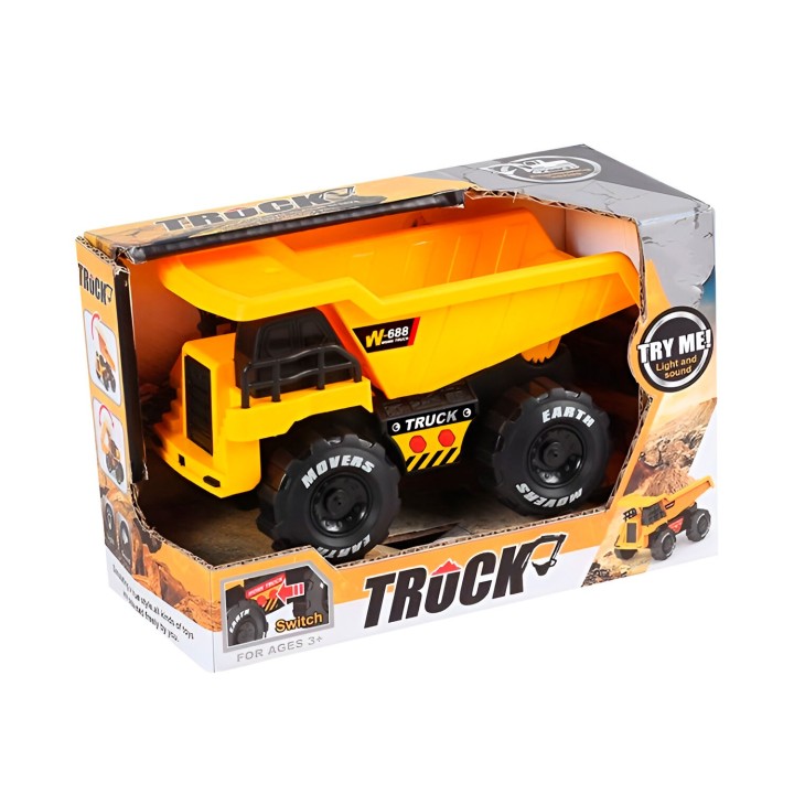 Carro Vehiculo Volqueta Construccion Sonido Juguete