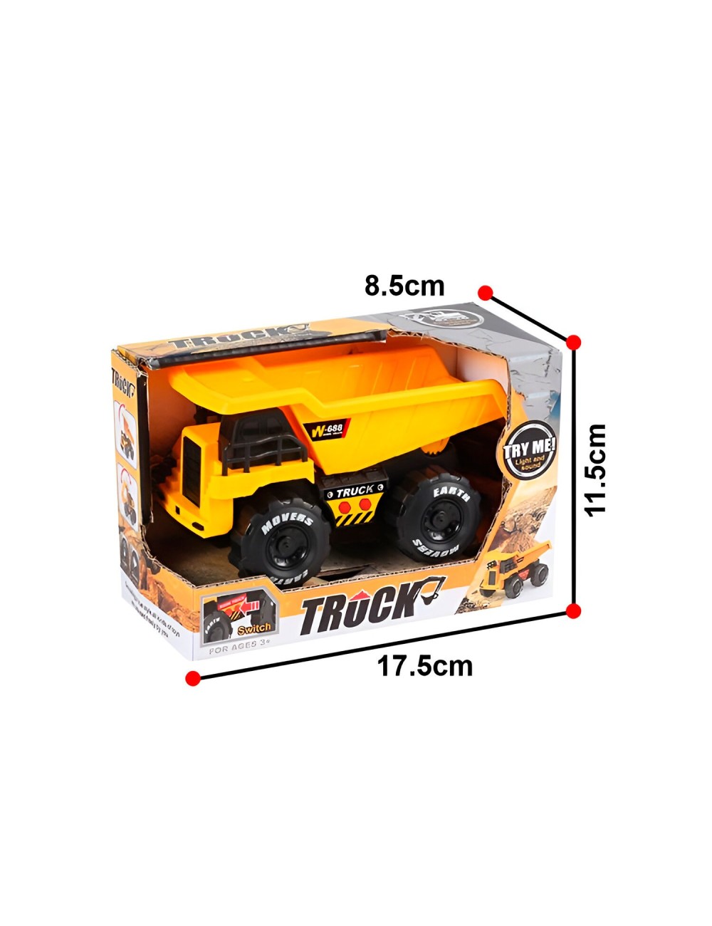 Carro Vehiculo Volqueta Construccion Sonido Juguete