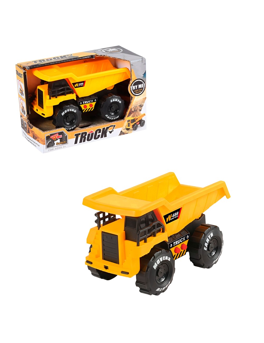 Carro Vehiculo Volqueta Construccion Sonido Juguete