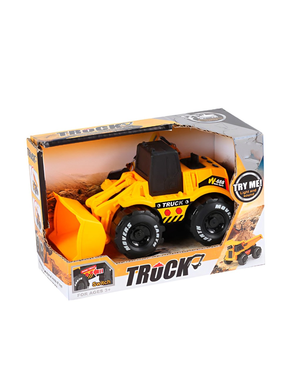 Carro Vehiculo Excavadora Construccion Sonido Juguete