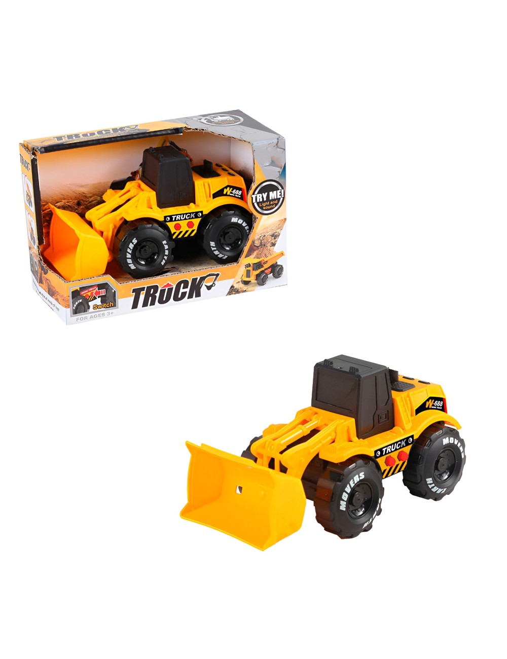 Carro Vehiculo Excavadora Construccion Sonido Juguete