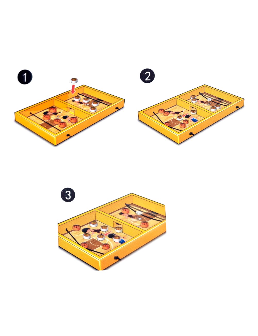 Juego De Mesa Baloncesto Basquet Tablero Portátil Niños